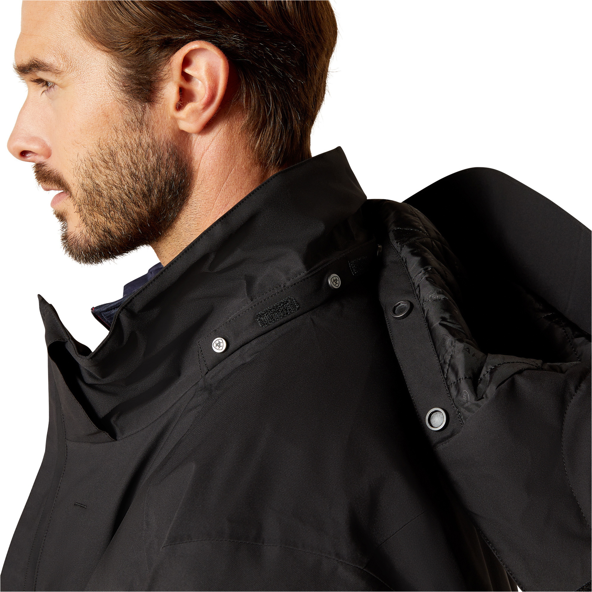 2025 Ariat Herren Outer Banks Wasserdicht Jacke 10062480 - Black